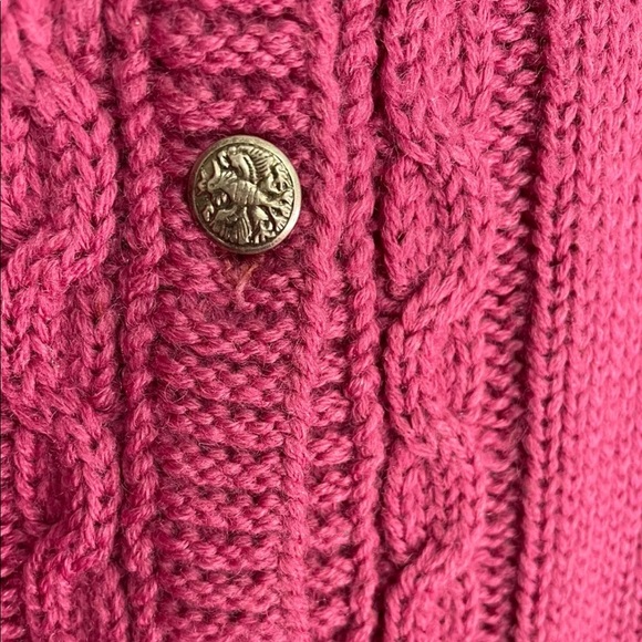 Sold-Vintage 100% wool knit cardigan - Picture 2 of 7